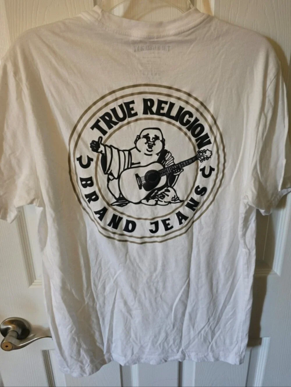 True Religion Bundle White & Red Logo Tees + White Baseball Hat